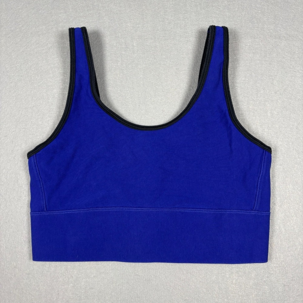 Women's Under‎ Armour Sports Bra Size Medium Blue Stretch Workout Gym Running